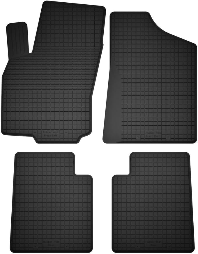 Wielganizator BasicProtect Serie - Rubber Auto Matten - Jeep Compass II MP SUV - Compatibel - 4 stuks