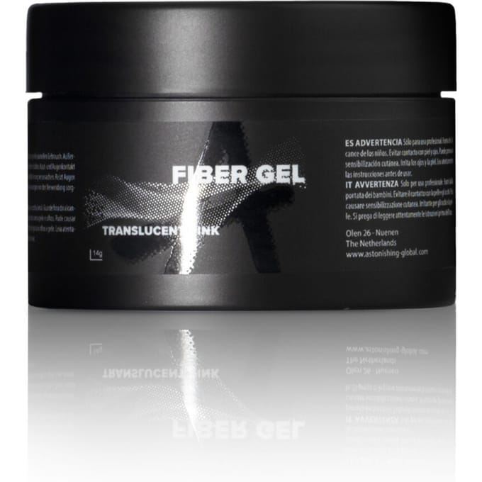Astonishing Fiber Gel Translucent Pink 14gr