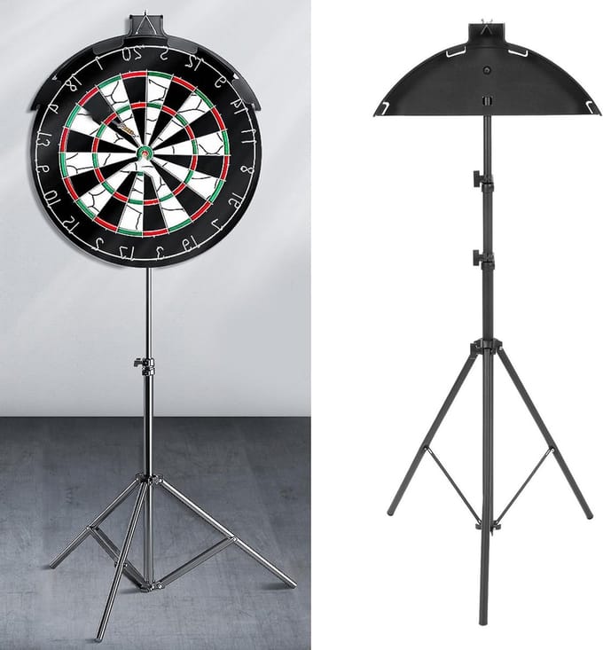 Dart Board Stand - Tripod Vouwbaar Staal Stevig Gemakkelijk Te Monteren Dart Board Houder