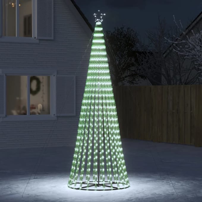 vidaXL - LED-kerstboom - 688 - LEDs - koud - wit - 300 - cm