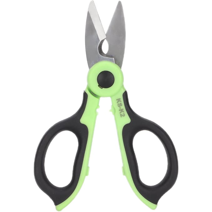 KSK2 Elektricienschaar Glasvezel Roestvrij Staal Getand Non-slip Pigtail Tool gray