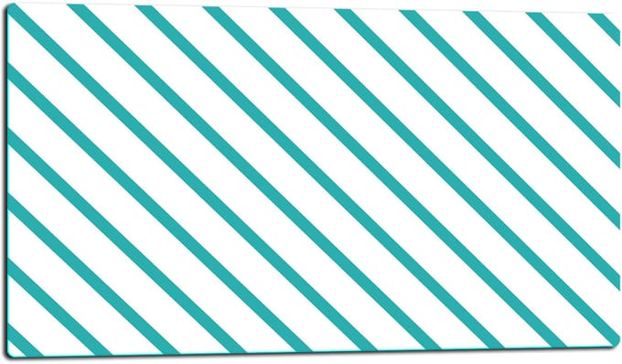 TMK ArtDeko - Snijplank Glas - 52x30 cm - Inductiebescherming - Zwart/Wit