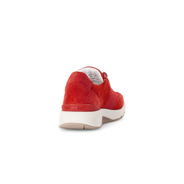 Gabor rollingsoft sensitive 66.897.48 - dames rollende wandelsneaker - Rood - maat 36 (EU) 3.5 (UK)