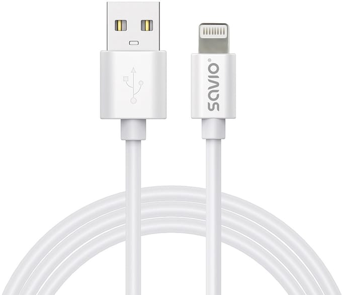 Savio CL-192 USB-kabel USB 2.0 1 m USB A Wit