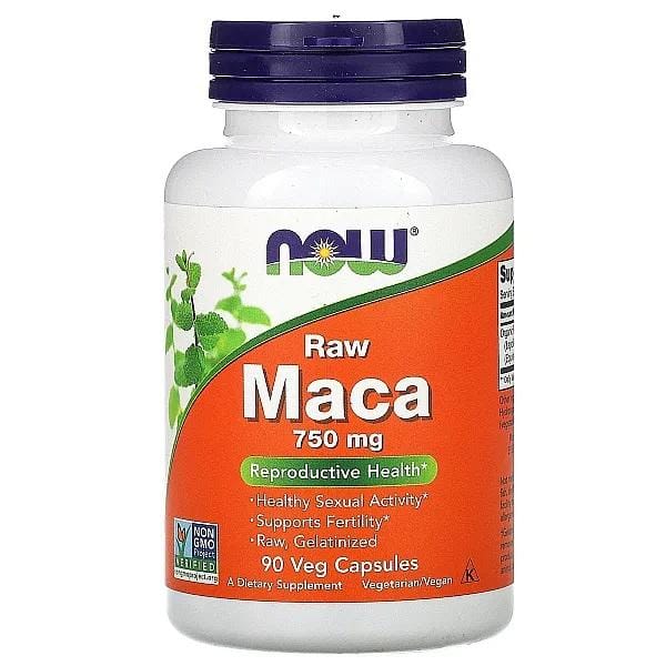 Now Foods Maca 750 mg Raw (90) Standard - Testosteron Booster - Testo Booster-Complex