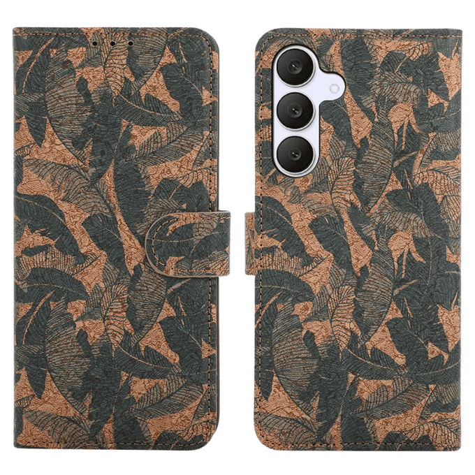 Comfycase Samsung Galaxy A57 Book Case met Bladerenprint Herfst