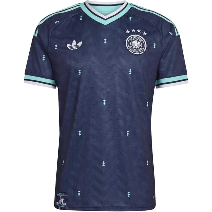 Adidas Germany Truien/Replica's Heren - Blauw - Maat S - Poly Jersey