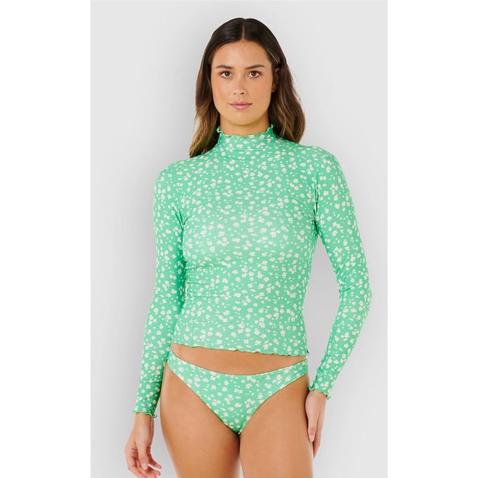 Rip Curl Surf Side UPF Ls Rv Lycra met lange mouwen groen