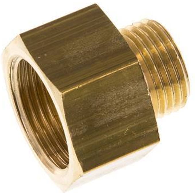 G 3/4'' x G 1/2'' F/M Messing Verloopring 16 Bar