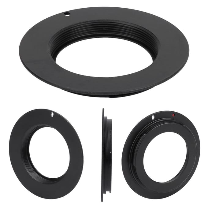 Bague d'adaptation de monture M42-EOS pour objectif Canon M42 sur boîtier d'appareil photo EOS black