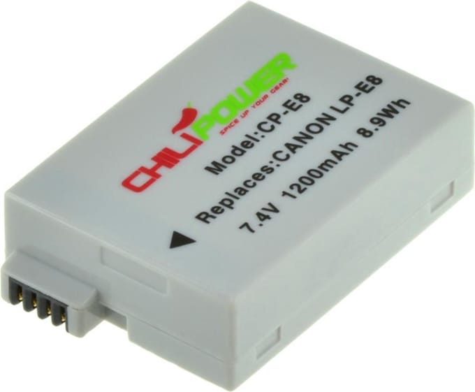 ChiliPower LP-E8 accu voor Canon - 1300mAh