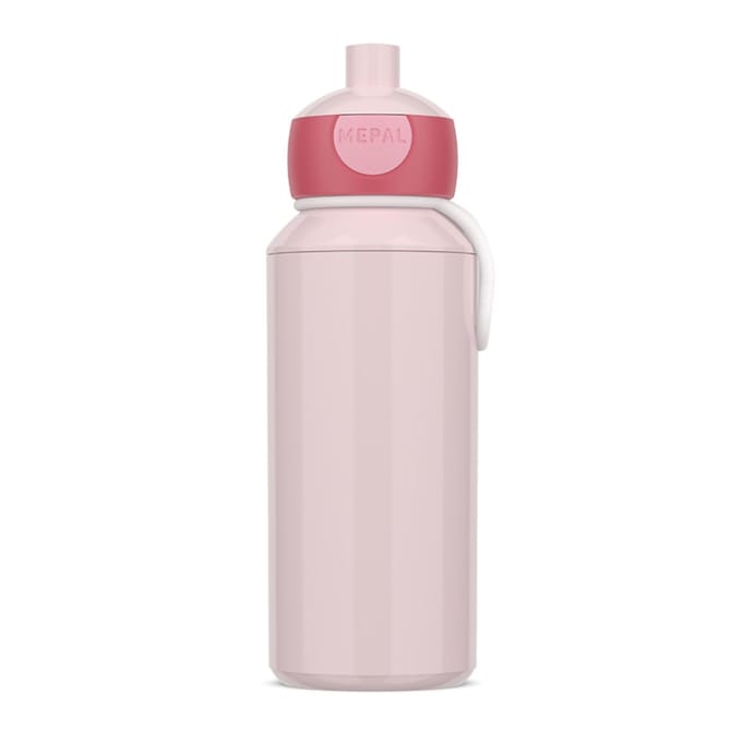Mepal Pop-up drinkfles Campus - 400 ml - Sluit goed af - Drinkbeker voor kinderen - Cool pink