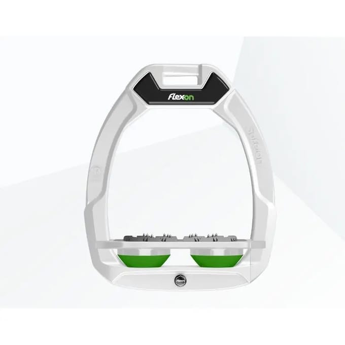 Veiligheidsstijgbeugels Plat Ultra Grip Wit/Grijs/Groen Flex-On Safe-On