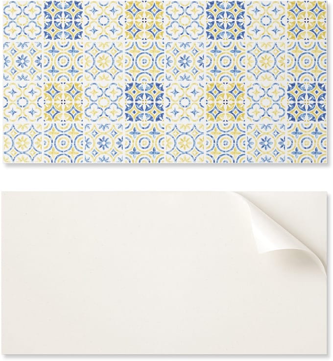 Mozaïekpatroon van vinyl met versieringen 10x40x20 cm