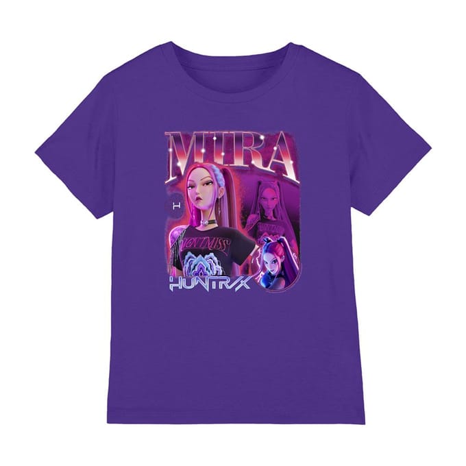 K-Pop Demon Hunter Kinderen/Hunters X Mira T-Shirt (Paars)