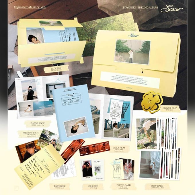 NCT DOYOUNG - Soar 2ème Album (Mémoire imprimée Ver.) 1EA beige