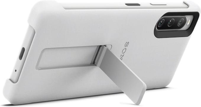 Sony Xperia 10 IV 5G Stand Cover (XQZCBCCH.ROW) szary
