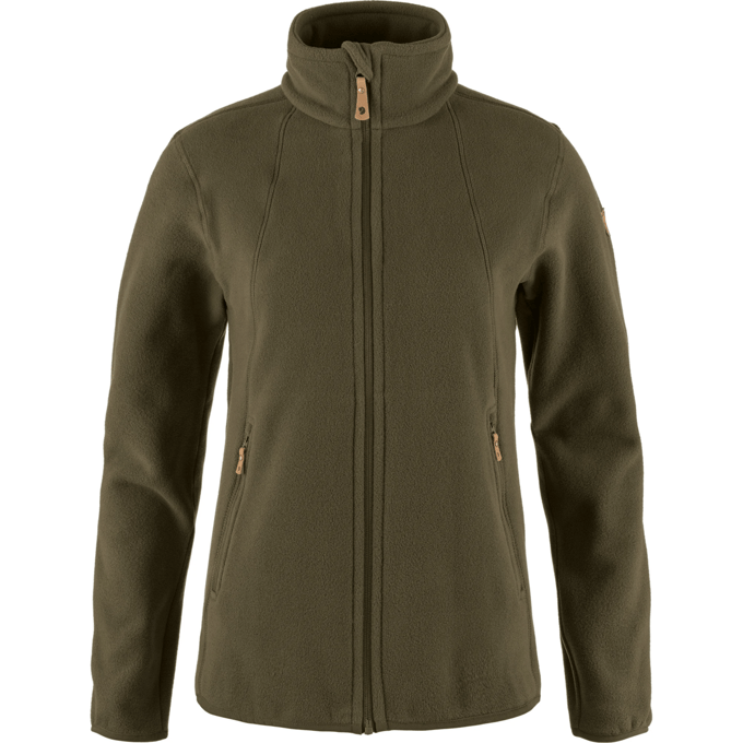 Fjallraven stina fleece jack olive - m