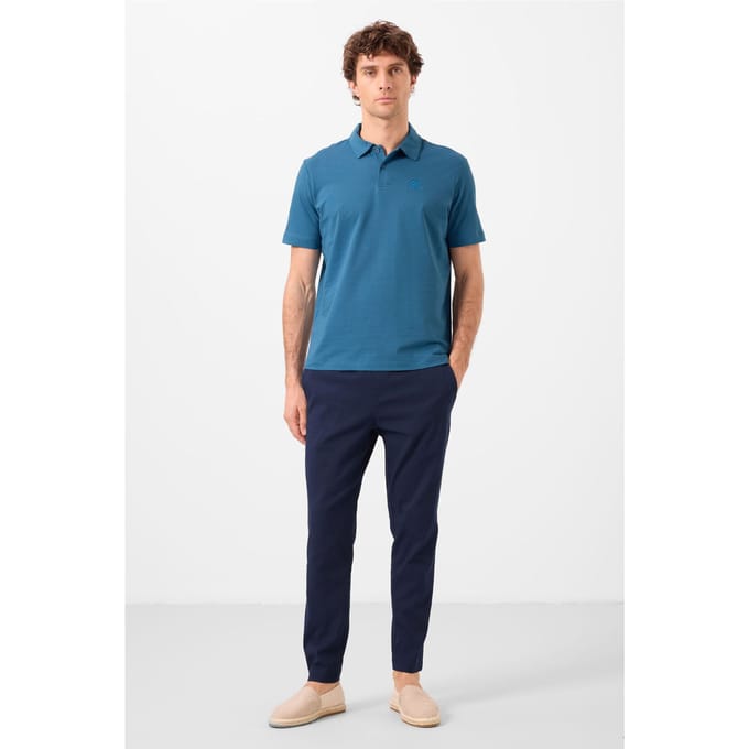 Heren Chino Broek met Rechte Pijpen van Gabardine