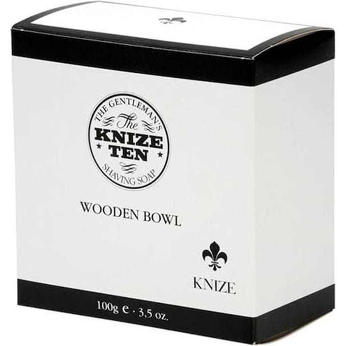 Knize Ten Shaving Soap in Woodbowl Scheerzeep Heren 100 g