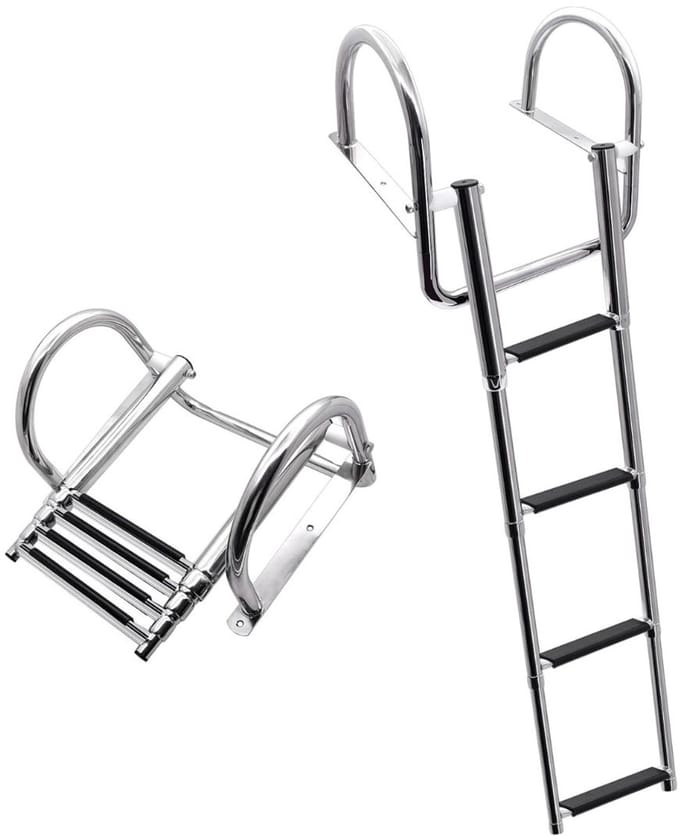 MRKK® Zwembadtrap - Ladder - Zilver
