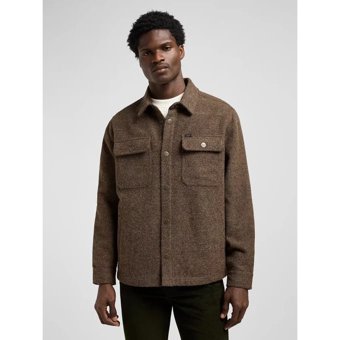 Lee 112371313 Overshirt Bruin 2XL Man