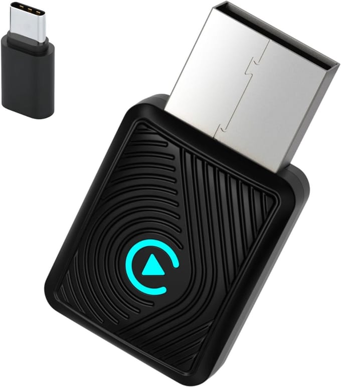 REN® Carplay dongle - Android Auto Dongle - Carlinkit - Zwart - 10cm x 7cm x 2cm