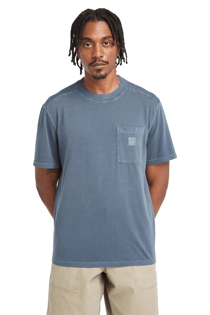 Timberland Garment Dye Chest Pocket Tee Navy Taglia: S | Magliette basic Outlet | Uomo | Blu