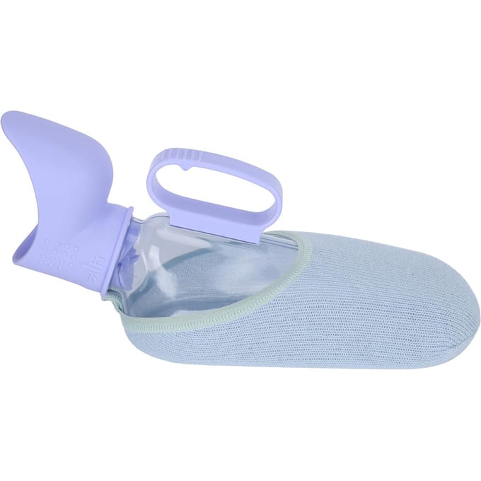 Vrouwen Draagbare Lekvrije Urinefles Ouderenzorg Autoreizen Urinaal Accessoire white