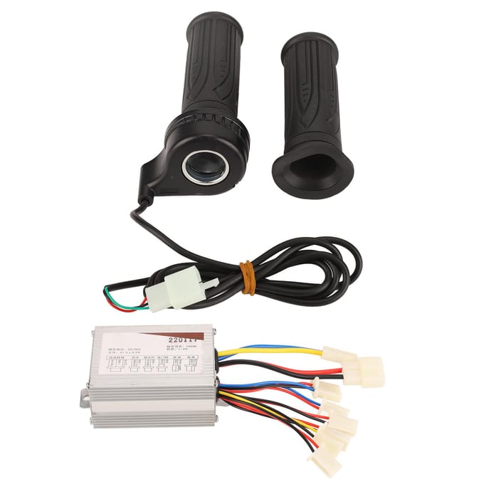 Scooter Controller Gashendel Kit Geborstelde Controller Lange Lijn Gashendel voor Elektrische Fiets black