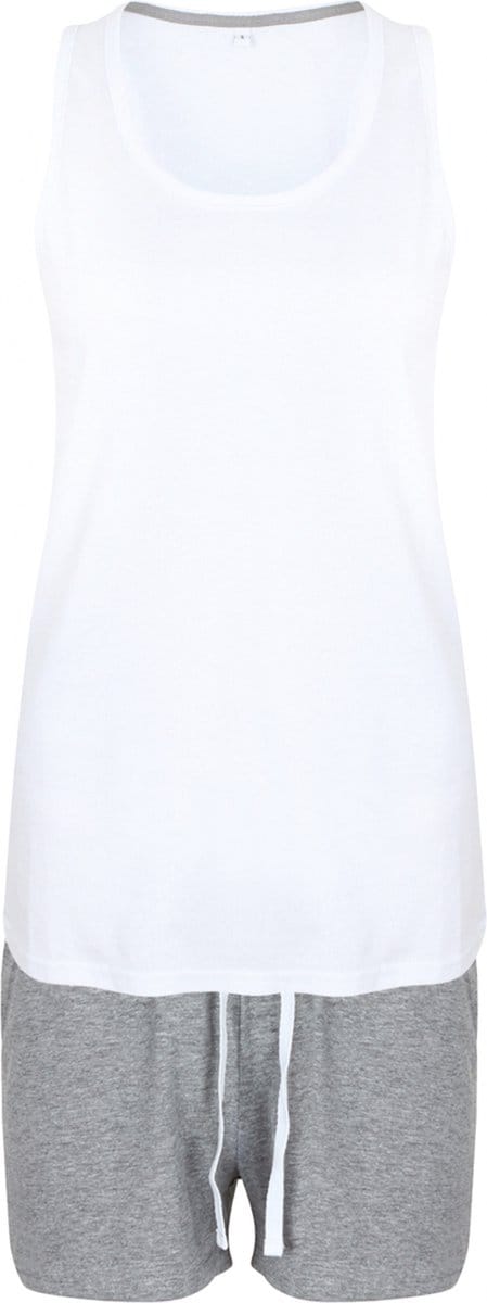Pyjama's Dames 44 EU (XL) Towel City White / Heather Grey 85% Katoen, 15% Viscose