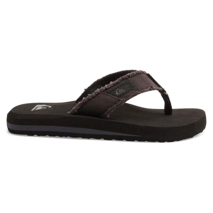 Quiksilver Monkey Abyss Youth Jongens Slippers - Black/Brown - Maat 34