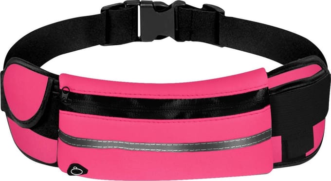 New Age Devi - Heuptas - waterproof, smartphone-riem en fleshouder in één - Roze!