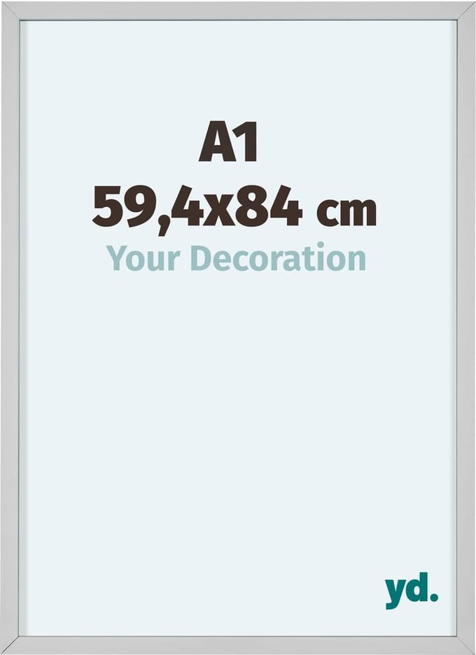Your Decoration - Fotolijst A1 59,4x84 cm - Aluminium - Wit - Virginia
