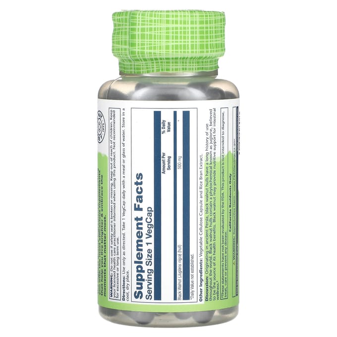 True Herbs, Zwarte Walnoot, 500 mg, 100 Veggie Capsules