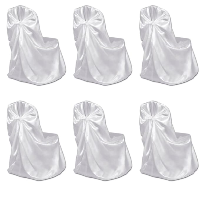 vidaXL - Bruiloft - Stoelhoes - Wit - (6 - stuks)