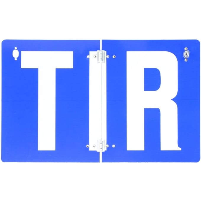 Scharnierend waarschuwings-/informatiebord, reflecterend links CARGOPARTS CARGO-ATIR