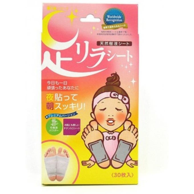 Kinomegumi - Ashirira - Foot Relax Sheet Titanium - 30stukken