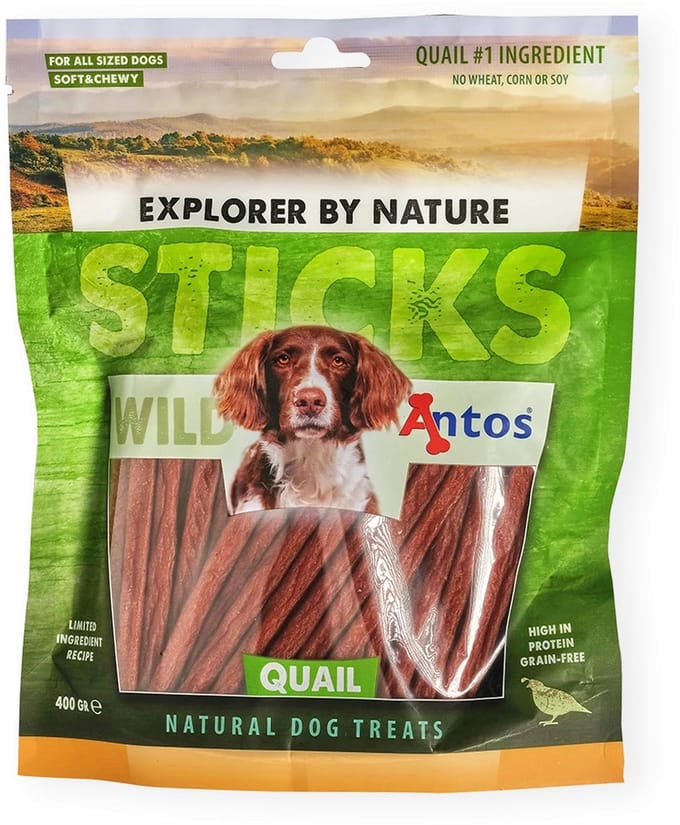 Antos WILD Sticks Kwartel 400 gram