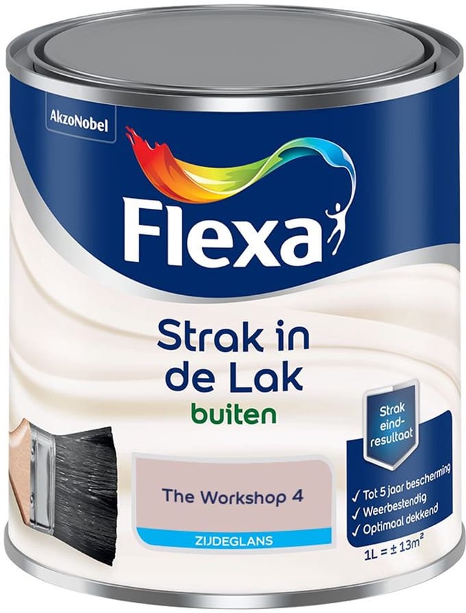 Flexa - Strak In De Lak Buitenlak Zijdeglans - The Workshop 4 - Mengverf - 1 L