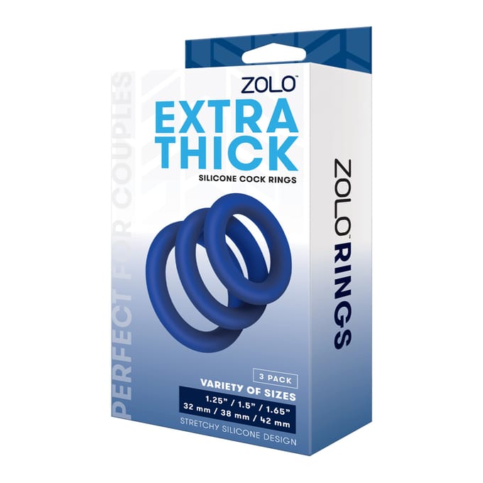 'Extra Thick Cock Ring', 3 delig, 3,2   4,2 cm