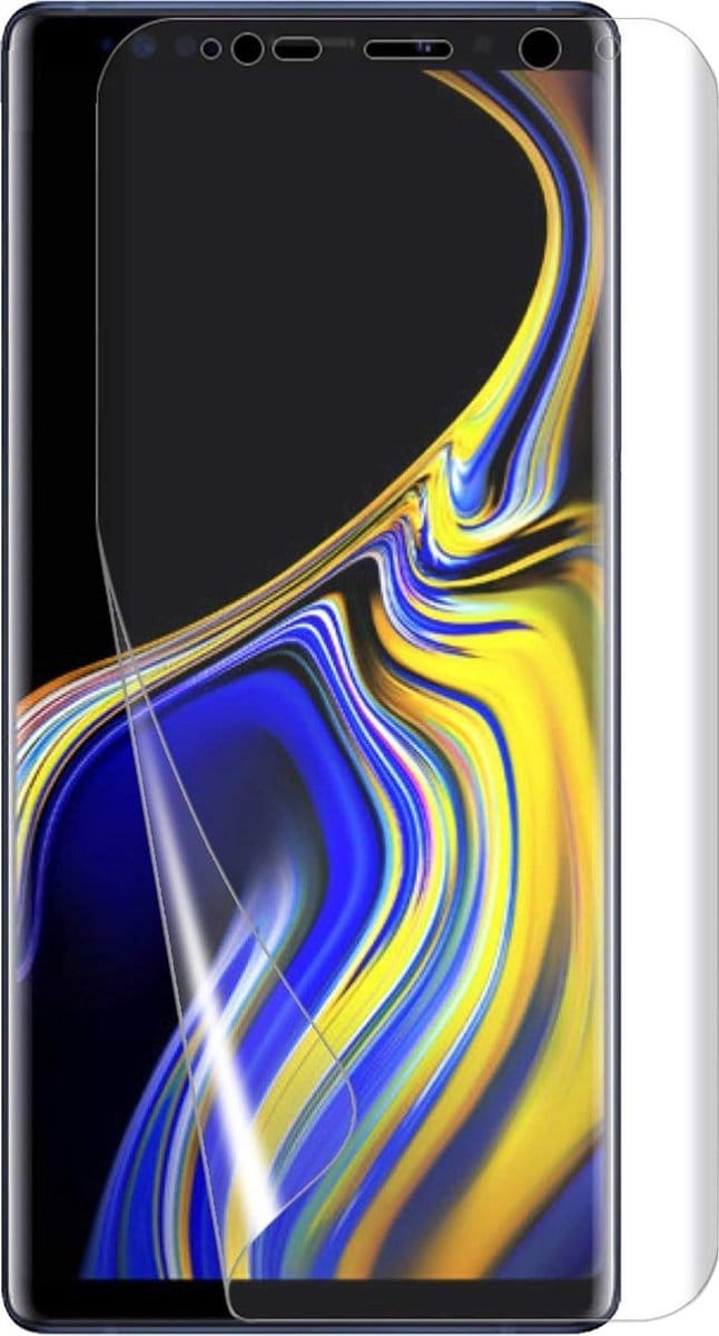Screenprotector geschikt voor Samsung Note 9 - Glas PET Folie Screen Protector Transparant 0.2mm 9H - van iCall