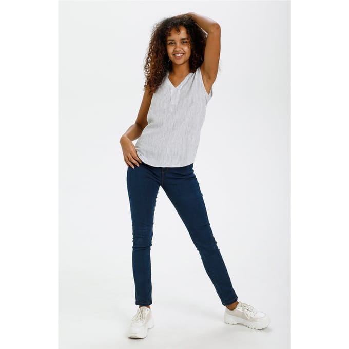 Gestreepte blouse voor dames KAFFE Amber