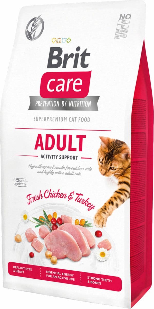 Brit Care Activity Support Kalkoen&Kip - Kattenvoer - 7 kg
