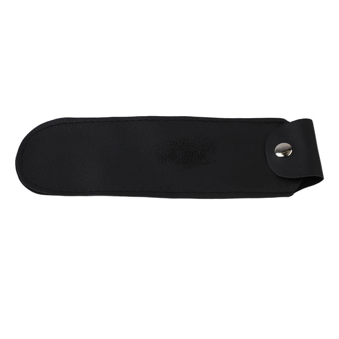 Sac de rangement pour harmonica Sensation agréable au toucher Cuir PU Étui pour harmonica Conteneur pour voyager black