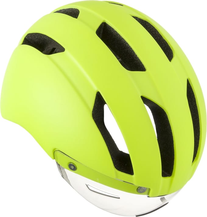 AGU Urban Pedelec - Speed Pedelec Helm - 54-58cm - NTA-8776 - Met Vizier - In-mold - Unisex - Geel
