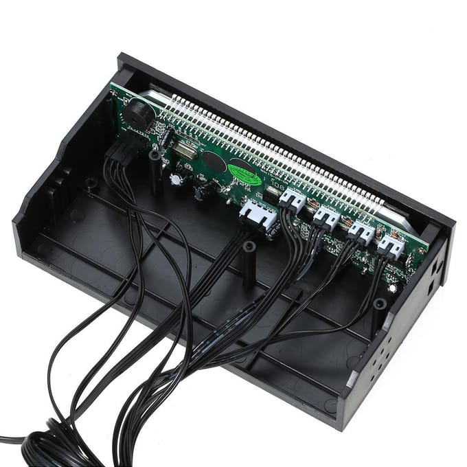 STW PC CPU 4-kanaals ventilatorcontroller Snelheidsregeling LCD-koeling