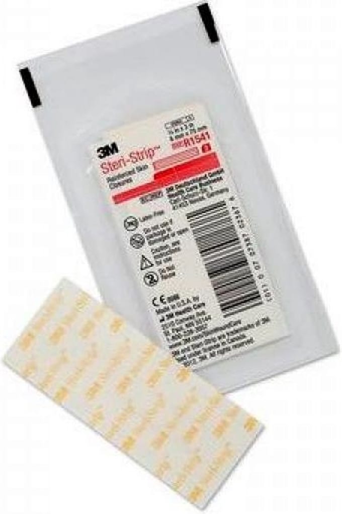 Steristrip 6 x 75mm (Rood) 3M - Wondhechtstrip - Steriel