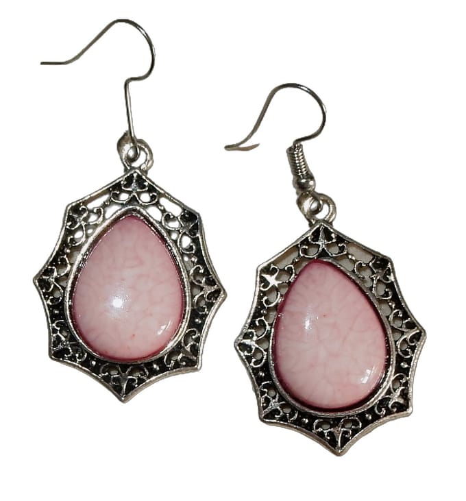 Oorhangers met Roze Steen