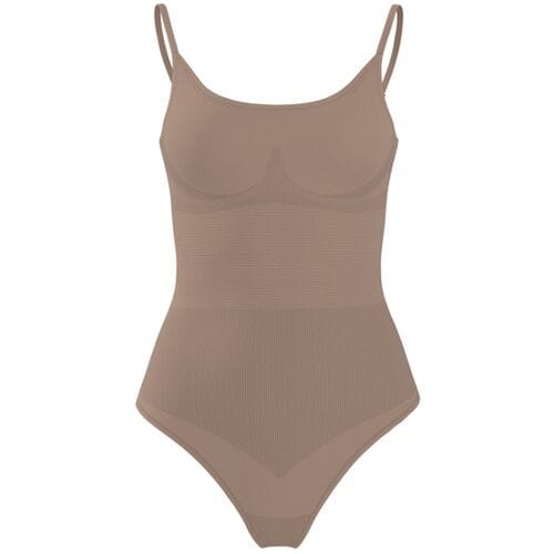 ESMARA Corrigerende dames body, seamless (Beige, L (44-46))